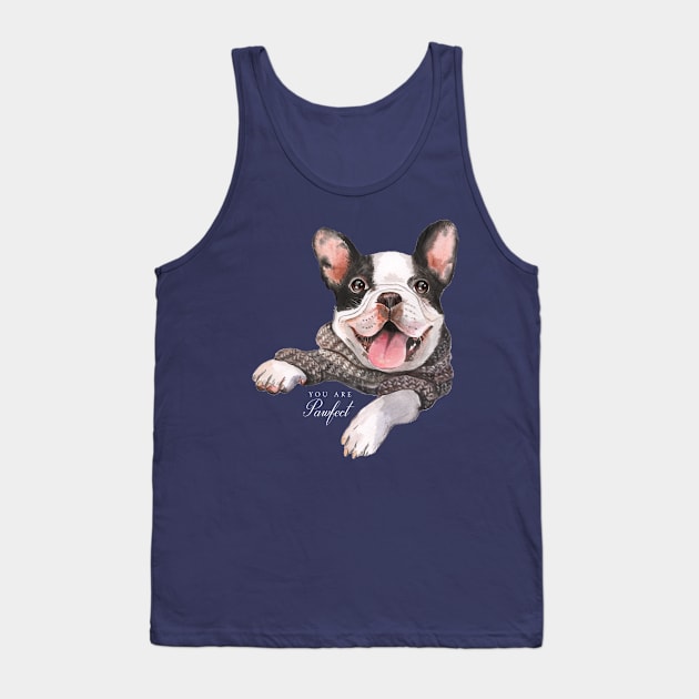 Sweet Pawfect Frenchie Tank Top by Lucia